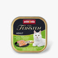Katzennassfutter Vom Feinsten mit Schlemmerkern mit Pute, Hühnchenbrust & Kräuter 100g, 32er Pack | Animonda Cat