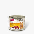 Katzennassfutter Dose Carny Adult Rind & Huhn & Entenherzen, 6er Pack | Animonda Cat