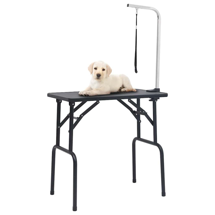 Vidaxl adjustable dog grooming table with 1 loop-0
