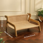 Cat Scratcher Hammock Linen Lounge Chair-4