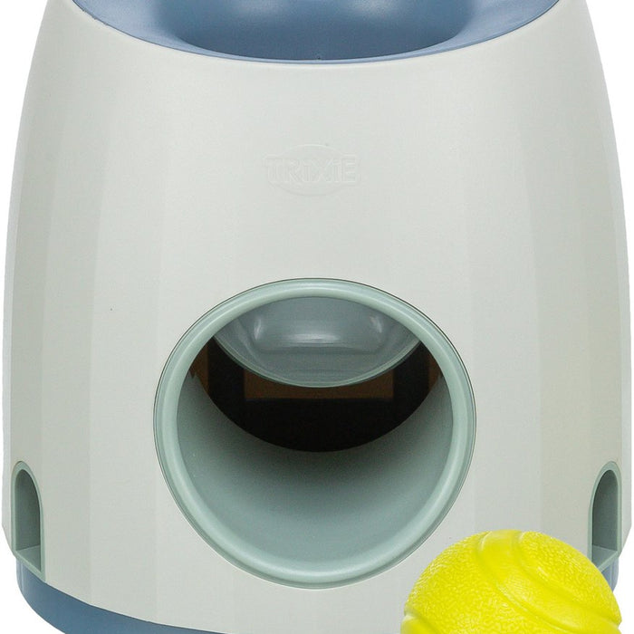 Trixie dog activity strategy game ball treat light grey blue-0