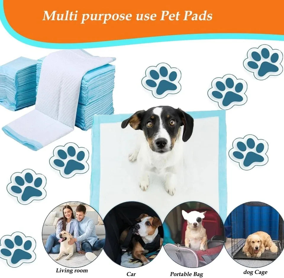 Pack of 50-100 Super Absorbent Pet Diaper Dog Training Pee Pads Disposable Healthy Nappy Mats For Cats Dog Quick-dry 60 x 45cm