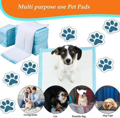 Pack of 50-100 Super Absorbent Pet Diaper Dog Training Pee Pads Disposable Healthy Nappy Mats For Cats Dog Quick-dry 60 x 45cm