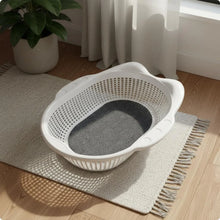 Pet Cat Bed Breathable Thickened Cat Basket with Mat Summer Cooling Indoor Pet Bedding Comfortable Soft Mat for Cats