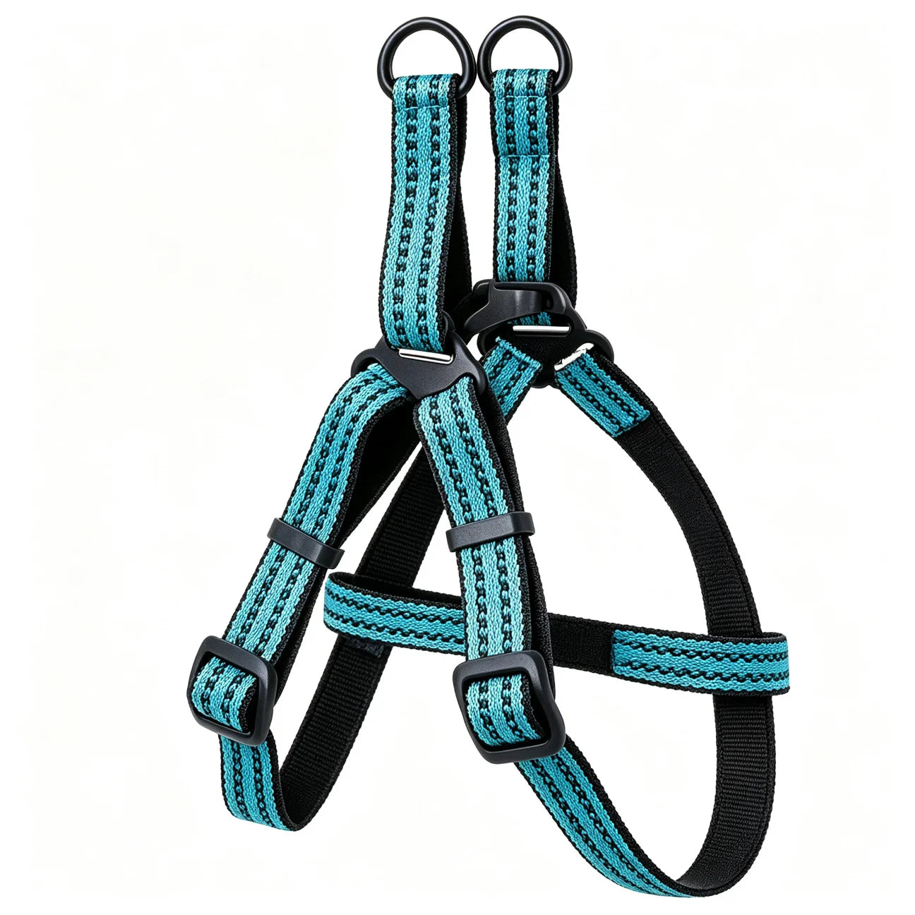 Size M Dog Harness - Reflective Nylon Pet Vest - Secure Adjustable Walking Safety Gear