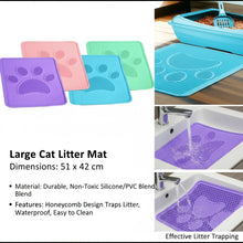 High Quality Large Cat Litter Mat Waterproof Non Slip and Durable Pet Litter Control Mat with Easy Clean Honeycomb Design Ideal