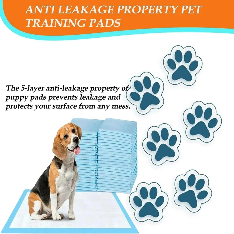 Pack of 50-100 Super Absorbent Pet Diaper Dog Training Pee Pads Disposable Healthy Nappy Mats For Cats Dog Quick-dry 60 x 45cm