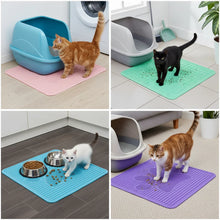 High Quality Large Cat Litter Mat Waterproof Non Slip and Durable Pet Litter Control Mat with Easy Clean Honeycomb Design Ideal
