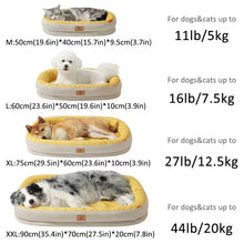 Cooling Dog Bed Summer Pet Sofa Bed Washable Soft Sleeping Mat for Small Medium Large Dogs Cats Breathable Pet Cushion