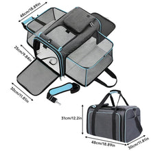 Expandable Cat Carrier Backpack – Large Capacity Soft-Sided Pet Travel Carrier for Cats & Small Dogs
