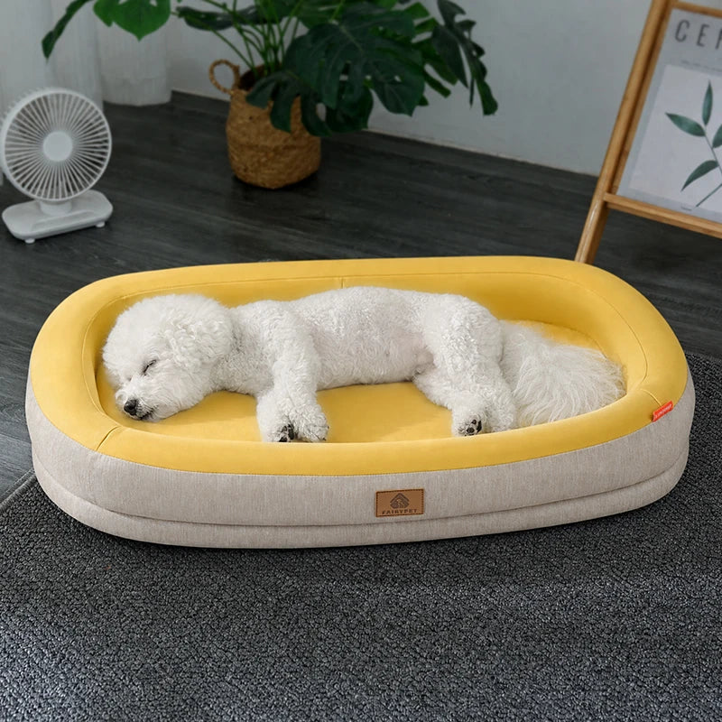 Cooling Dog Bed Summer Pet Sofa Bed Washable Soft Sleeping Mat for Small Medium Large Dogs Cats Breathable Pet Cushion