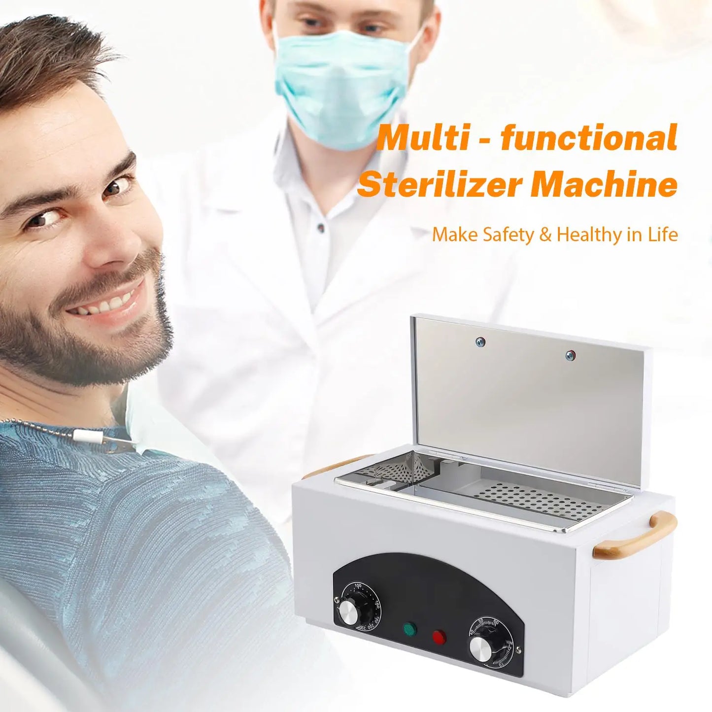 2230ML High Temperature sterilisation Cabinet 300W Dry Heat Foot cat Tattoo Nail Studio with Timer High Pressure Sterilizer