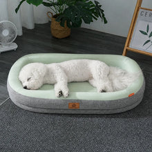 Cooling Dog Bed Summer Pet Sofa Bed Washable Soft Sleeping Mat for Small Medium Large Dogs Cats Breathable Pet Cushion