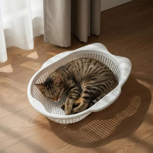 Pet Cat Bed Breathable Thickened Cat Basket with Mat Summer Cooling Indoor Pet Bedding Comfortable Soft Mat for Cats