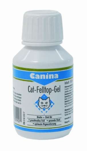 Ergänzungsfutter für Katzen Cat-Felltop-Gel 100 ml | Canina Pharma
