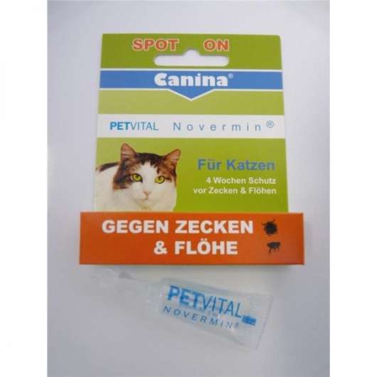 Zeckenschutz für Katzen PETVITAL Novermin für Katzen 2ml | Canina Pharma