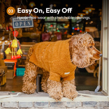 Eskimo Fuzzy Cat Sweater - Orange Cozy Warm Knitwear for Cats