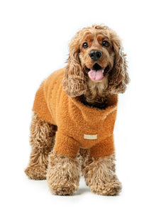 Eskimo Fuzzy Cat Sweater - Orange Cozy Warm Knitwear for Cats