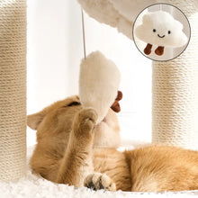 Scratching Post Cat Tree Flower Multi-Level Cat Climbing Frame with Space Capsule
