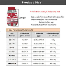 Christmas Elk Dog Clothes - Cartoon Pattern Winter Sweater for Small Dogs Cats & Puppies