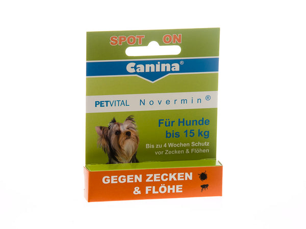 Zeckenschutz für Hunde PETVITAL Novermin für kleine Hunde 2ml | Canina Pharma