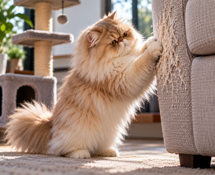 Warum kratzt meine Katze am Sofa? So lenkst du sie richtig um