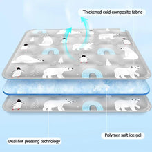 Waterable Pet Ice Pad Summer Cooling Dog Cold Mat Cat Ice Silk Mat Breathable Dogs Cats Pet Mat Cooling Supplies Pet Ice Pad