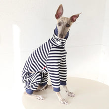 Striped Cotton Dog Pajamas for Italian Greyhounds & Whippets