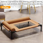 Raised Mesh Medium Large Cat Dog Off-the-ground Pet Bed Removable and Washable Breathable Pet Sofa Moisture-proof with Pillow