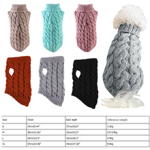 Small Dog Sweater - Warm Knitted Autumn Winter Clothing for Pet Dogs Comfort Wear