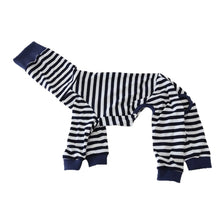 Striped Cotton Dog Pajamas - Italian Greyhound & Whippet Soft Breathable Stretch Sleepwear