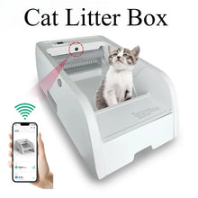 Smart Cat Litter Box Automatic Self-cleaning Cat Bedpan Semi Enclosed Toilet Trainer Pet Products with App Odor Proof Cat Toilet