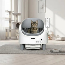 Self Cleaning Cat Litter Tray Monitoring Features, App Control Automatic Litter Tray, Adjustable Height Advanced Odour Control