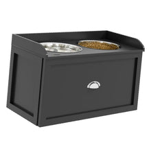 Elevated Pet Feeding Station – Raised Dog & Cat Feeder with 21L Storage Cabinet & Stainless Steel Bowls