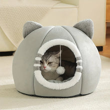 Cat Cave Bed – Cozy Pet Tent House with Soft Cushion for Small & Medium Cats and Dogs
