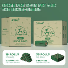 Dog Poop Bags – Extra Thick Biodegradable Waste Bags with Dispenser, Lavender Scented, 270/540 Count