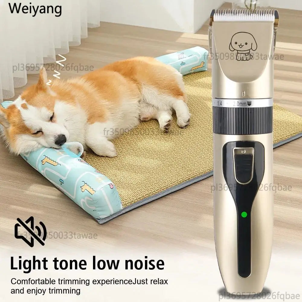 Professional USB Rechargeable Dog Hair Clippers Silent 4-in-1 Pet Hair Trimmer Electric Pet Grooming Tool Pet Supplies