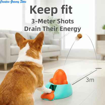 Dog Toy Treat Dispenser Interactive Puppy Launcher Cute Whale Shape Slow Feeder IQ Puzzle Training Toys for Small Large Dogs Cat