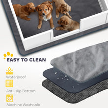 Dog Whelping Box – Puppy Birthing Box with Whelping Pad & Adjustable Entrance, 124 × 120 cm