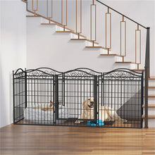 Heavy Duty Dog Playpen - 8 Panel Metal Pet Exercise Pen with Door