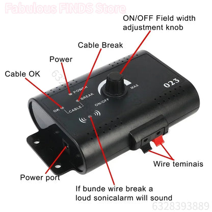 Invisible Wireless Electric Dog Fence System Outdoor Dog Training Remote Control Beep DogShock Collar Electric Pet Fence