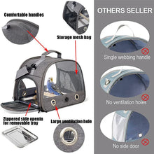 Bird Travel Carrier – Portable Transport Bird Cage with Tray, Multi-Functional Parrot Bird Bag for Small Pets & Outdoor Cat Carrier
