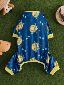 Cute Pet Pajamas - Soft Breathable Cartoon Sleepwear for Small Medium Dogs & Cats