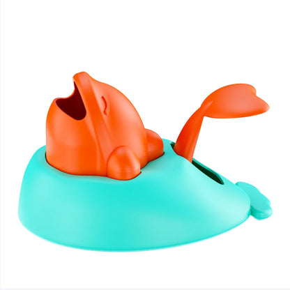 Dog Toy Treat Dispenser Interactive Puppy Launcher Cute Whale Shape Slow Feeder IQ Puzzle Training Toys for Small Large Dogs Cat