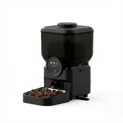 6.5L Automatic Cat Feeder Rechargeable WIFI Smart Pet Feeder App Controlled Cat Feeder With Camera Built-in battery For Cat Dog