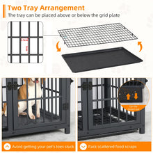 Large Wooden Dog Crate - Furniture Style Pet Kennel with 3 Doors