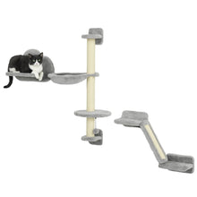 Cat Wall Shelves – 3-Piece Wall-Mounted Cat Climbing Set with Hammock, Ramp & Scratching Post