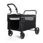 Heavy Duty Dog Pushchair Up To 50kg, Foldable Pet Stroller For Large Injured Senior Dogs, With 360° Wheels & Safety Lead