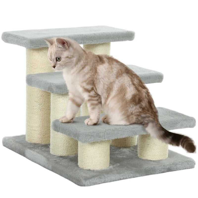 3-Step Pet Stairs - Dog & Cat Climbing Ladder - Multifunctional Activity Center - Indoor Pet Furniture