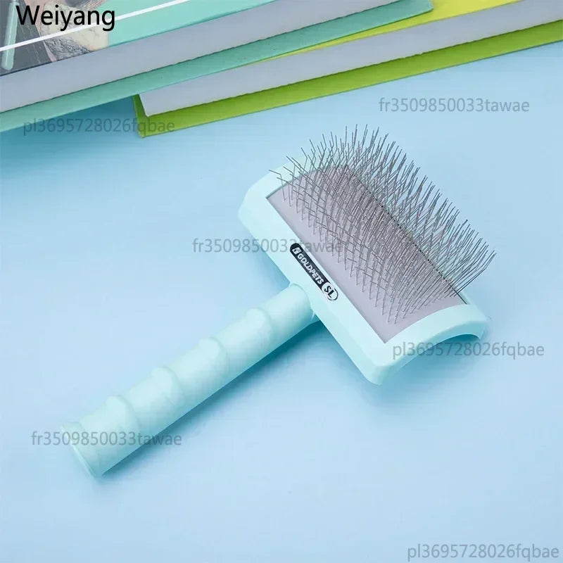 Dog Grooming Slicker Brush Shedding Hair Remover Massage Needle Comb Open Knot Tool for Large Dogs Pet Supplies
